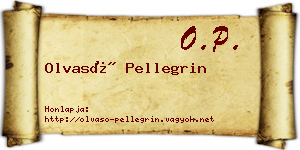 Olvasó Pellegrin névjegykártya